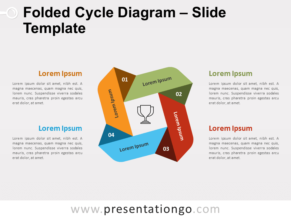 Diagrama de Ciclo Plegado Diagrama Gratis Para PowerPoint Y Google Slides