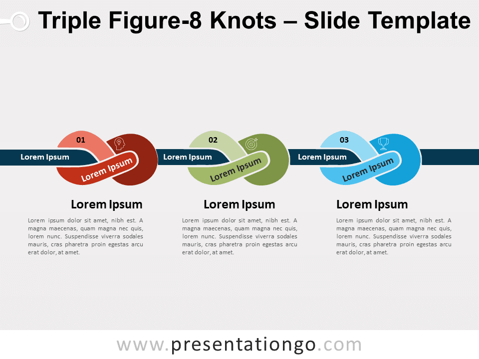 Nudos Triples de Figura 8 Gráfico Gratis Para PowerPoint Y Google Slides