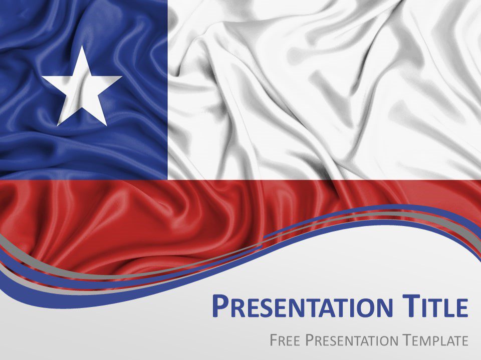 Plantilla Gratis de Bandera de Chile Para PowerPoint Y Google Slides