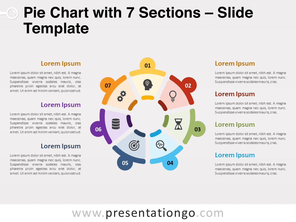 Gráfico Circular de 7 Secciones - Diagrama Gratis Para PowerPoint Y Google Slides