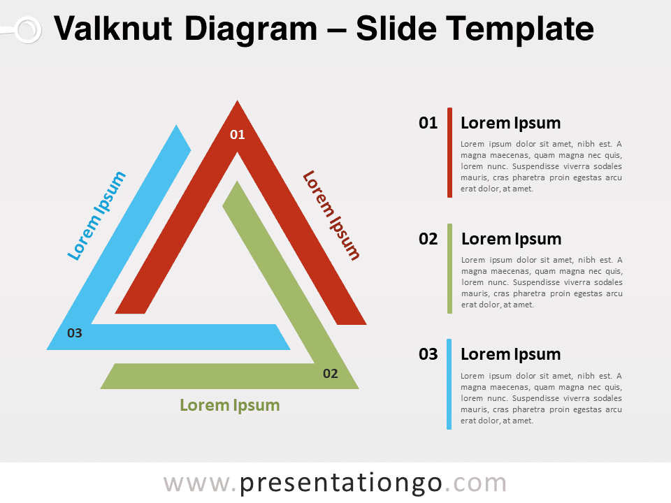Diagrama Valknut Gratis Para PowerPoint Y Google Slides