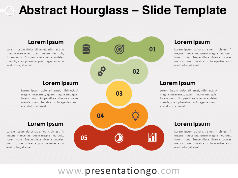 Reloj de Arena Abstracto Gráfico Gratis Para PowerPoint Y Google Slides