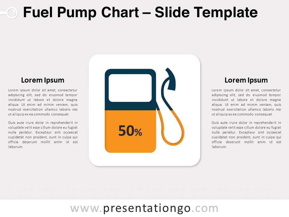 Gráfico Gratis de Bomba de Combustible Para PowerPoint Y Google Slides
