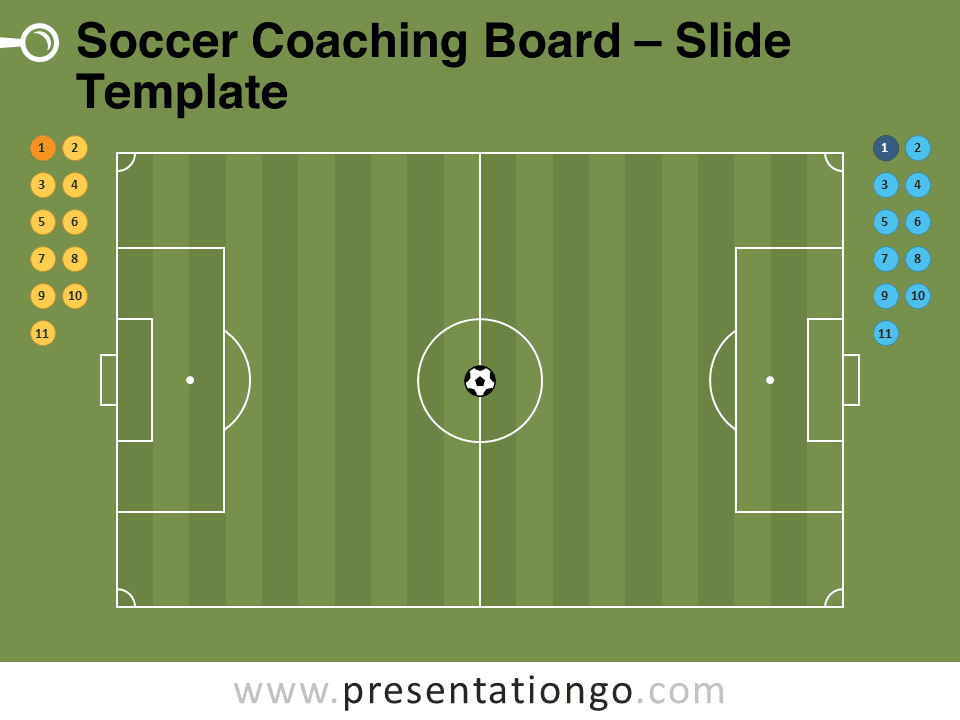 Tablero de Entrenamiento de Fútbol - Gráfico Gratis Para PowerPoint Y Google Slides