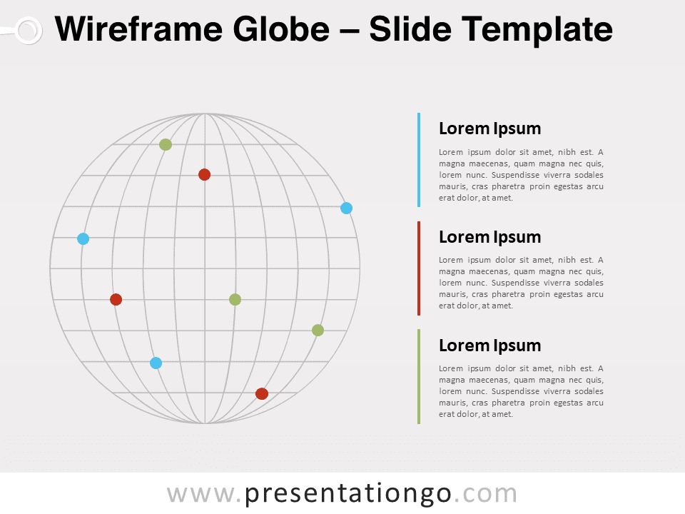 Globo de Alambre Gráfico Gratis Para PowerPoint Y Google Slides