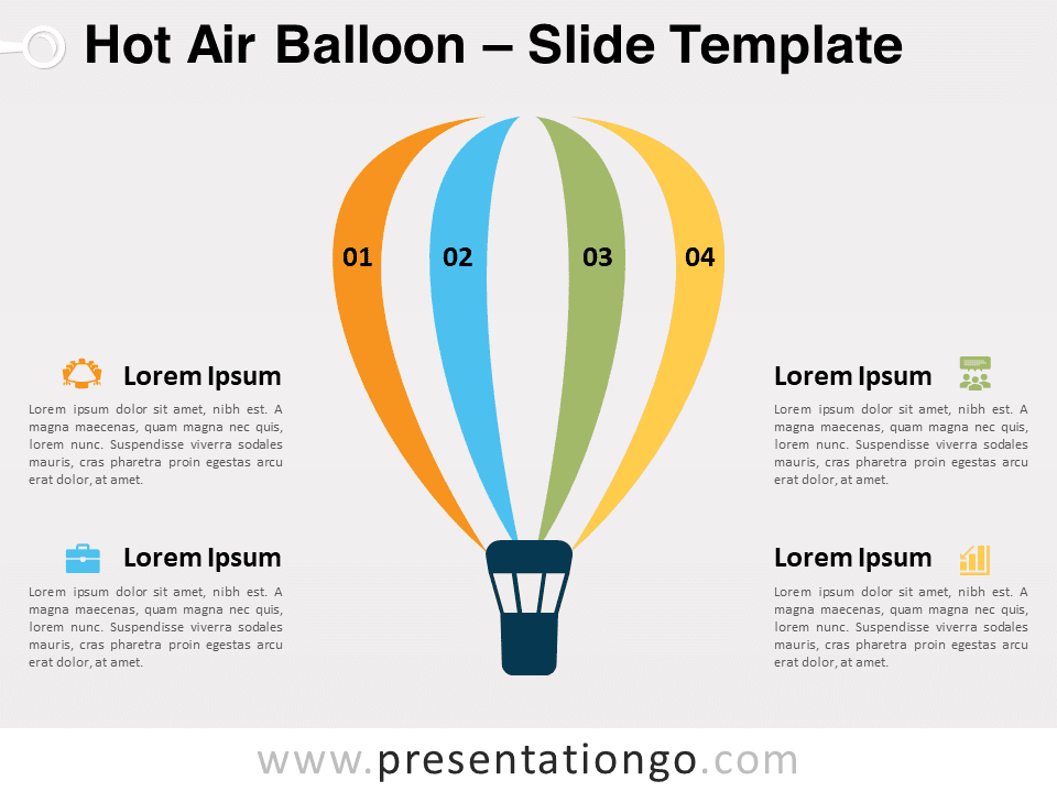Globo Aerostático - Gráfico Gratis Para PowerPoint Y Google Slides