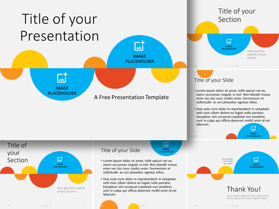 Plantilla de Semicírculos Gratis Para PowerPoint Y Google Slides