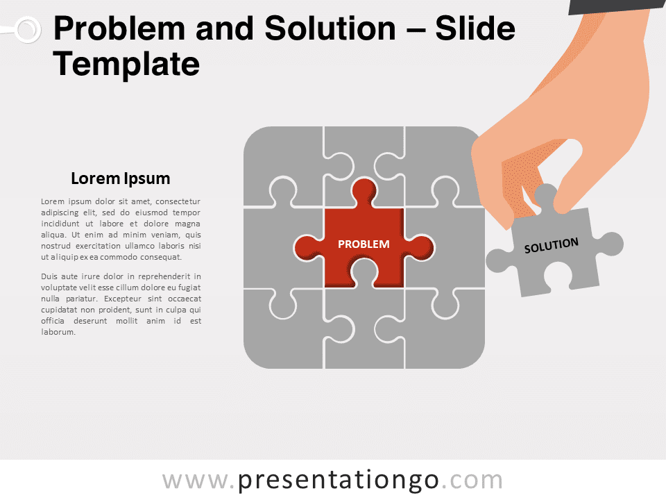 Problema Y Solución - Gráfico Gratis Para PowerPoint Y Google Slides