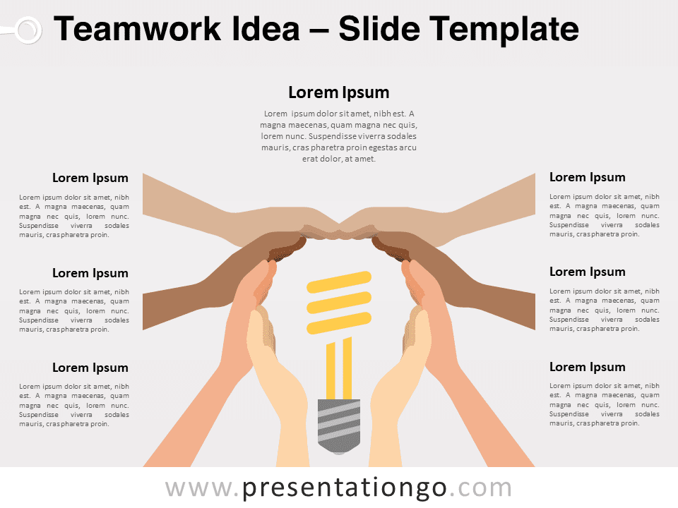 Idea de Trabajo en Equipo - Gráfico Gratis Para PowerPoint Y Google Slides