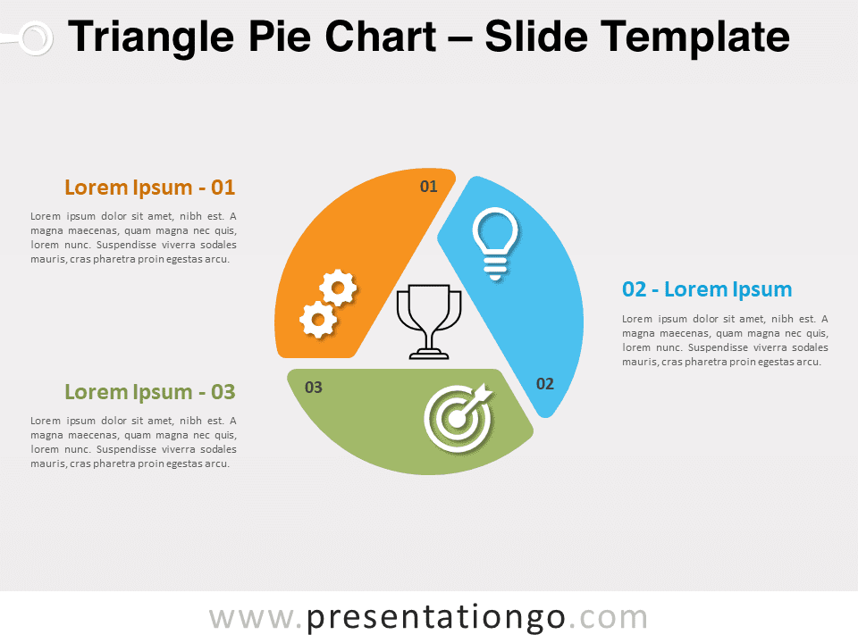 Gráfico Circular Triangular - Diagrama Gratis Para PowerPoint Y Google Slides