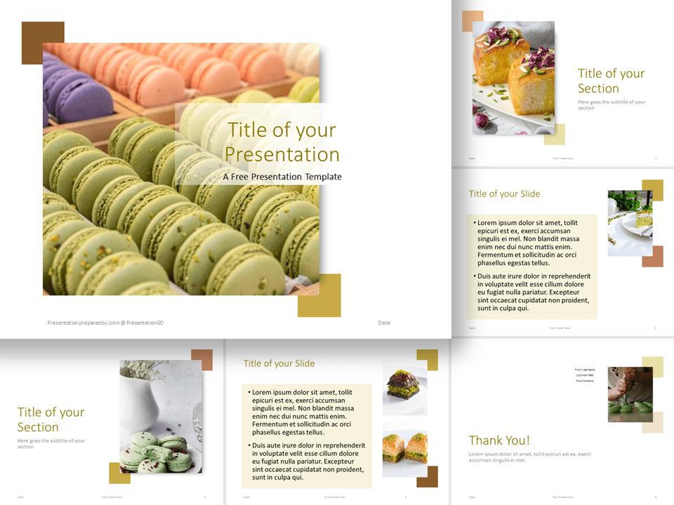 Plantilla Gratis de Pistachos Para PowerPoint Y Google Slides