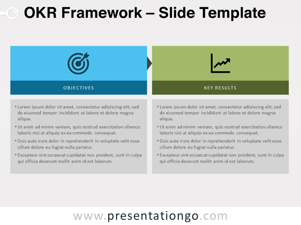Marco OKR - Gráfico Gratis Para PowerPoint Y Google Slides