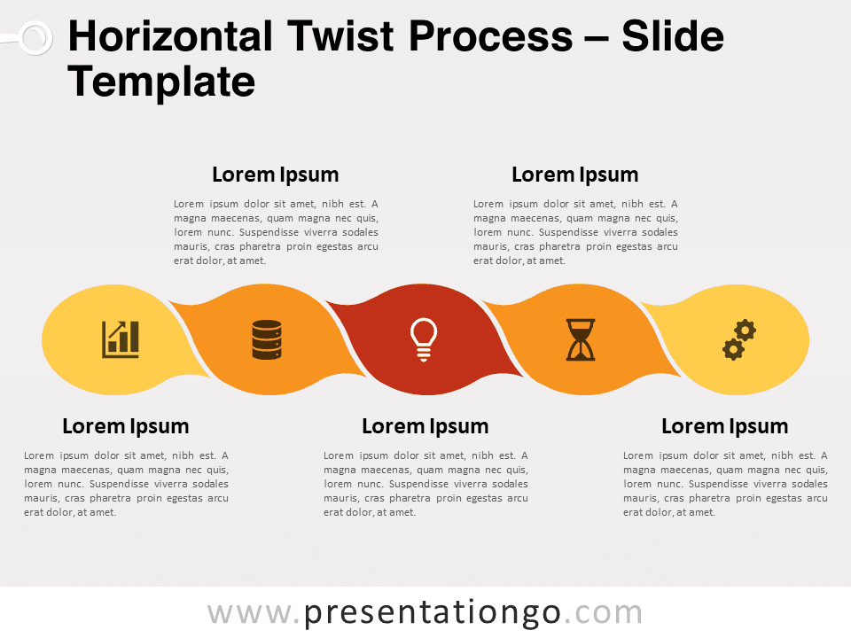 Proceso Horizontal de Torsión - Gráfico Gratis Para PowerPoint Y Google Slides