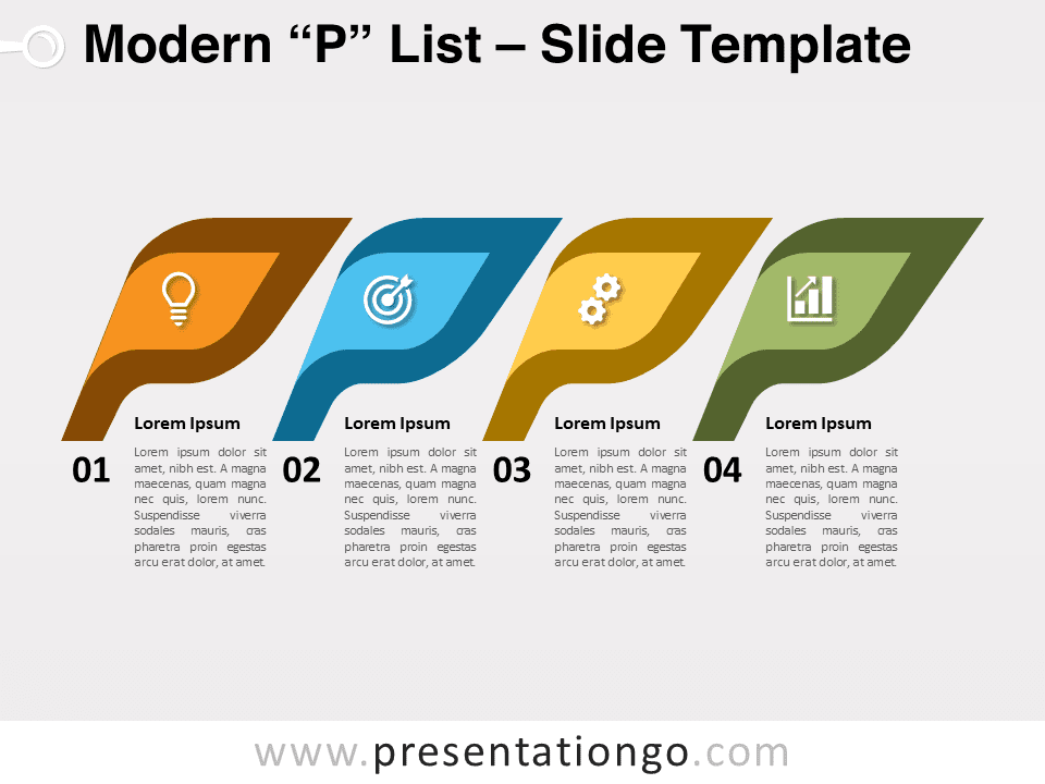 Lista P Moderna Gráfico Gratis Para PowerPoint Y Google Slides