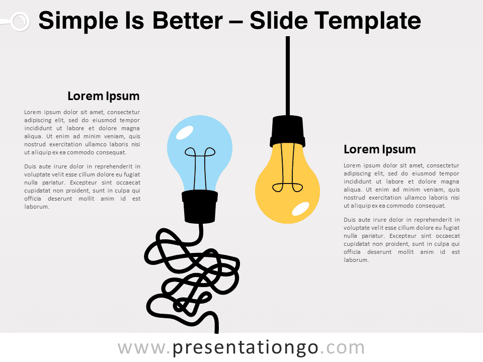 Simple Es Mejor - Gráfico Gratis Para PowerPoint Y Google Slides