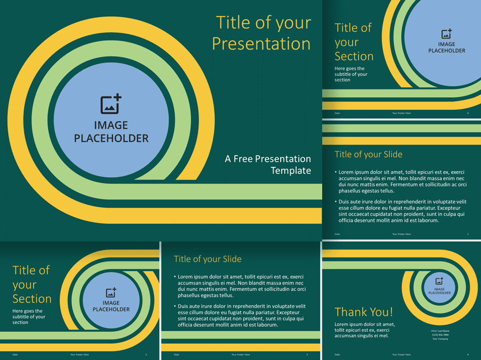 Plantilla Retro Yellowstone Gratis Para PowerPoint Y Google Slides