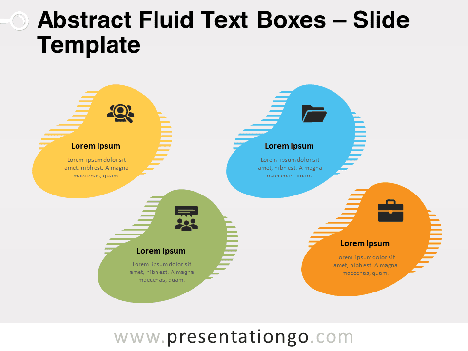 Cajas de Texto Fluidas Abstractas - Gráfico Gratis Para PowerPoint Y Google Slides