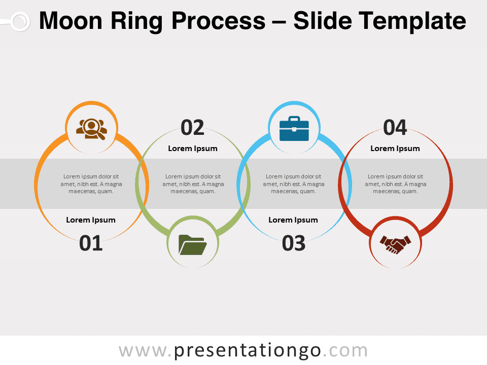 Proceso de Anillo Lunar - Gráfico Gratis Para PowerPoint Y Google Slides
