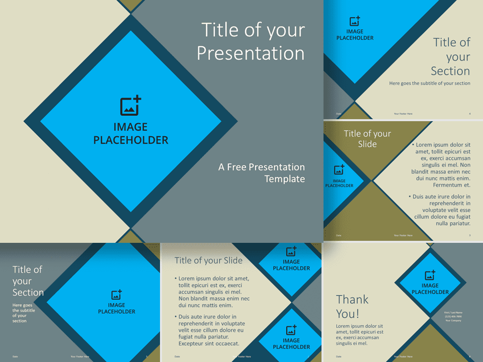 Plantilla de Rombo Gratis Para PowerPoint Y Google Slides