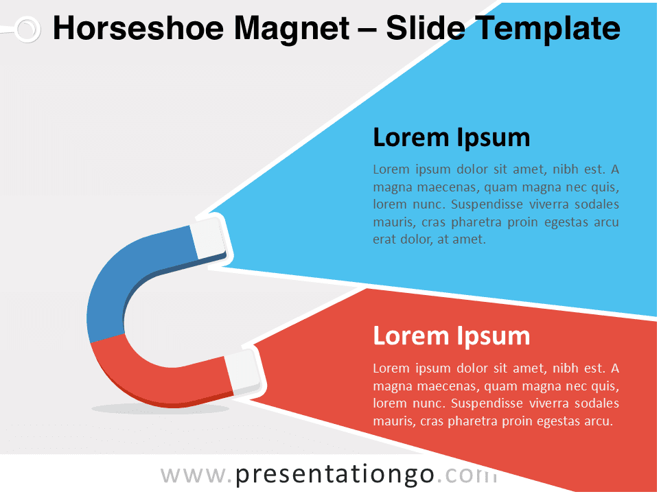 Imán en Forma de Herradura - Gráfico Gratis Para PowerPoint Y Google Slides