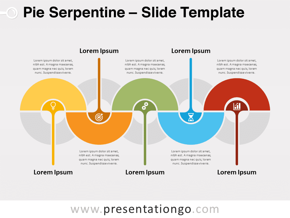 Serpentina de Pasteles - Diagrama Gratis Para PowerPoint Y Google Slides