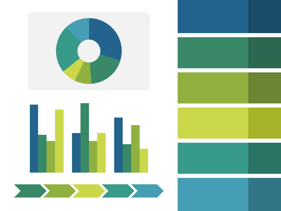 Paleta Gratis de Colores Personalizada Ocean Breeze Para PowerPoint
