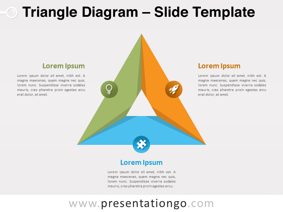 Diagrama de Triángulo Gratis Para PowerPoint Y Google Slides