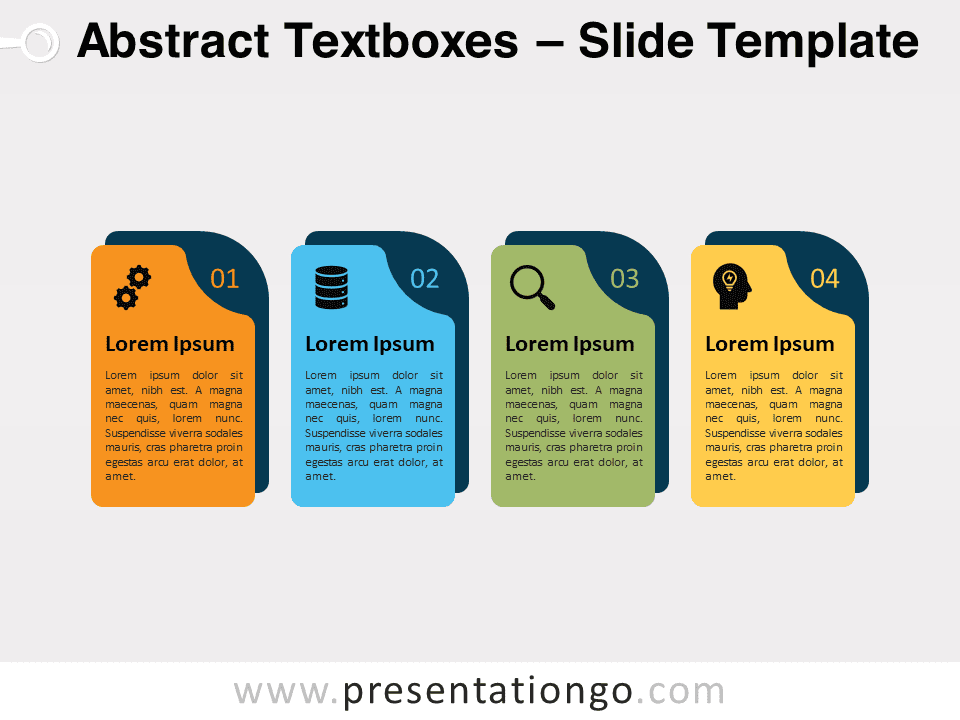Recuadros de Texto Abstractos - Gráfico Gratis Para PowerPoint Y Google Slides